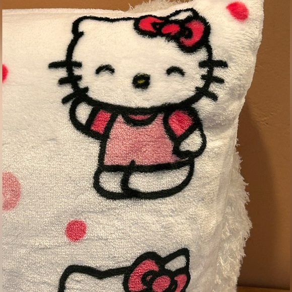 Hello Kitty Pink Daisies And Bows Decorative Pillow Set Made By Sanrio - Picture 5 of 12